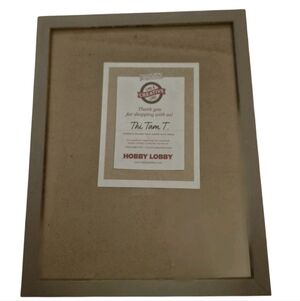 (5) hobby lobby Picture Frames 8.5x11 with glass 2 Gold 2 Gray 1 White Used